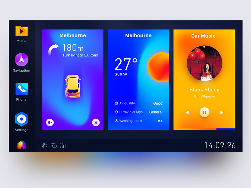 Vehicle Interface by PY24 on Dribbble