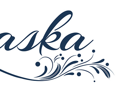 50|50 Series: Alaska 50 alaska atlanta blue design flourish poster quote series states type typography
