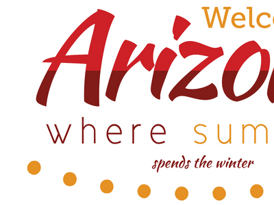 50|50 Series: Arizona 50 arizona desert orange poster red series states tone typography us