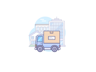 Truck illustration cargo goods icon icons illustration mockup shipping truck trucking vector