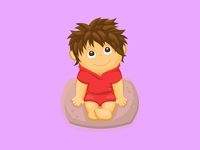 Cartoon Baby baby cartoon character illustration vector