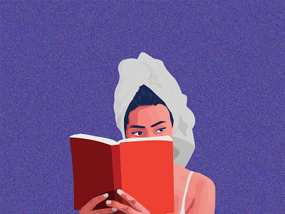 A woman reading a book book reading girl girl illustration illustration minimal portrait reading vector woman