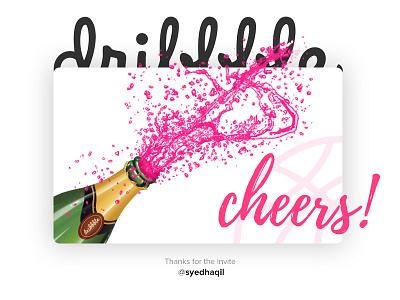 Dribbble First Shot champion cheers debut dribbble first illustration shot