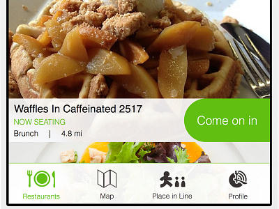 Nowait Redesign food ios mobile app ui design