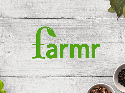 Farmr Logo branding cooking farming fesh food fruit logo organic vegetables