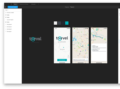 Travvel - go anywhere anytime car ios luxury mobile plane premium ride share rideshare travel trip ui ux