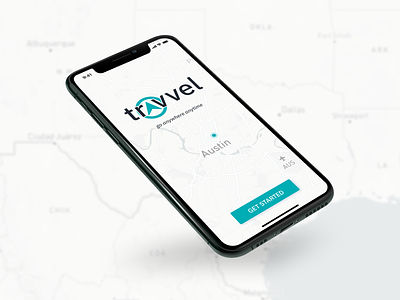 Travvel - splash screen blue design ios iphone x mobile app mobile ui startup travel travel app traveling ui ui design ux ux design