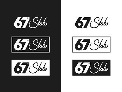 67th State brand logo brand branding character clean design flat graphic design icon identity lettering logo minimal sketch type typography ui vector web website