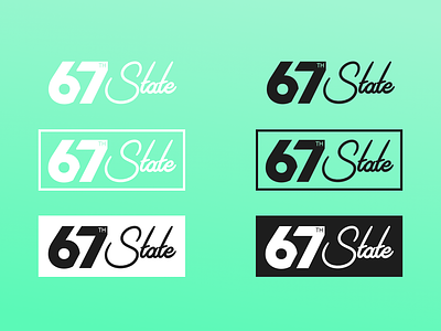 67th State brand logo | Mint brand brand identity branding character clean design flat graphic icon identity lettering logo minimal sketch type typography ui vector web website