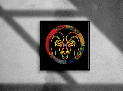 Aries Zodiac Sign brand design branding design design art digital illustration digital painting dribbble illustration logo shot ux vector zodiac sign