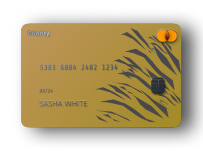 mustard yellow credit/debit card design