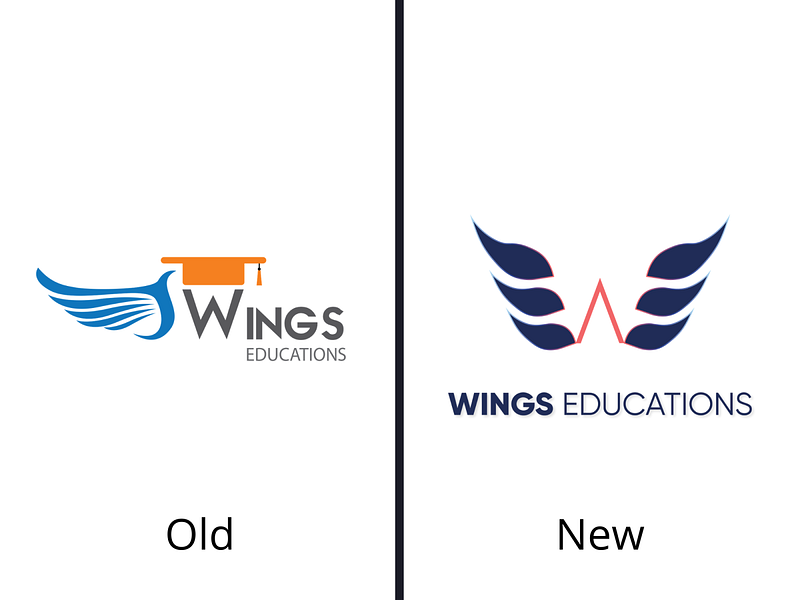 Rebranding Wings Education Logo by Kasturi Iyer on Dribbble