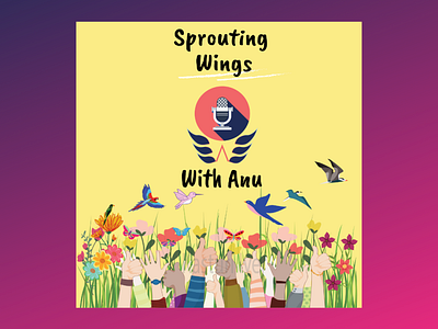 Podcast Cover design for Wings Educations