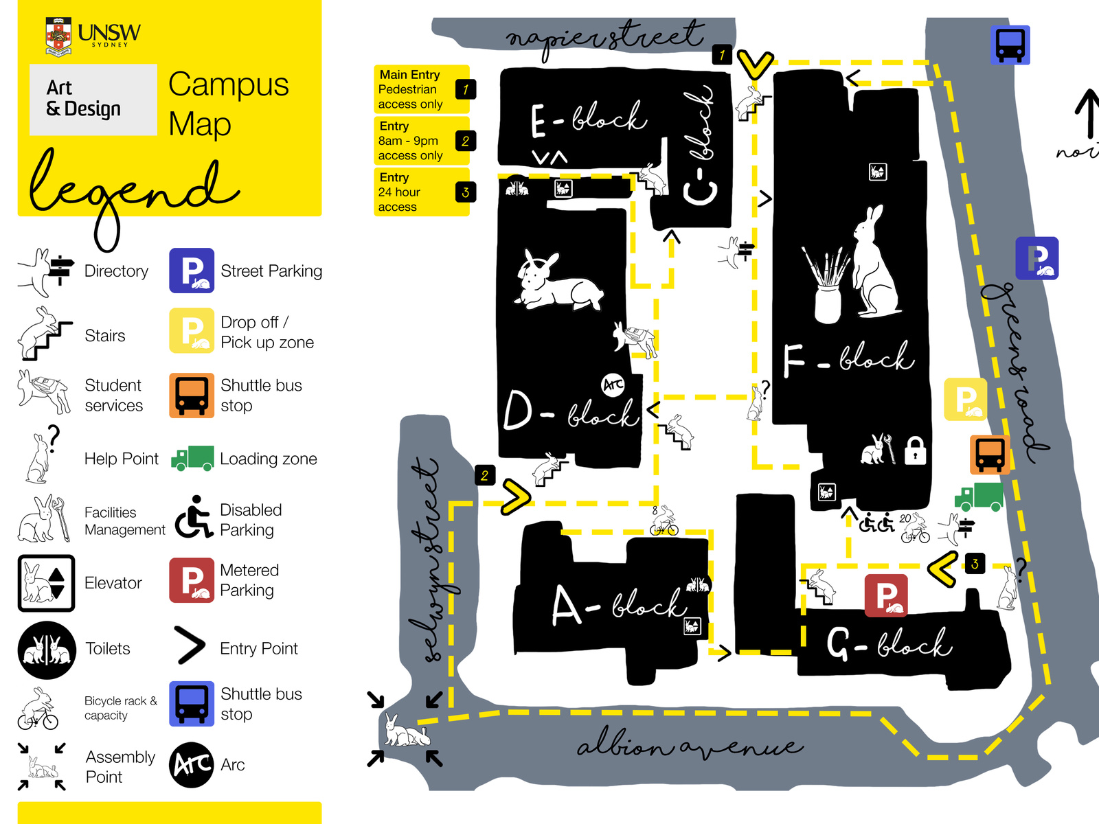 UNSW Campus Map by Francis Nay on Dribbble