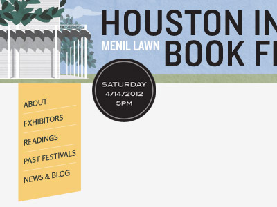 Houston Indie Book Fest navigation