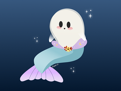 Day 1 Fish design figma ghost ghost graphics illustration vector