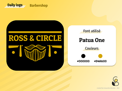 Daily logo 13 Barbershop challenge dailylogo dailylogochallenge dailylogodesign design figma illustration logo ui vector