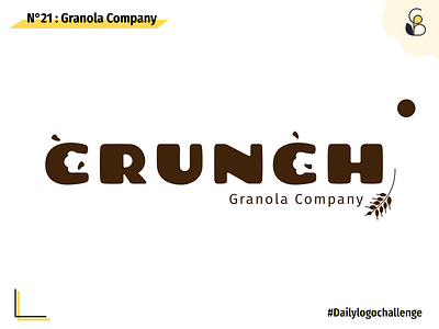 Daily logo 21 Granola Company branding challenge dailylogo dailylogochallenge dailylogodesign design figma food foodlogo illustration logo vector