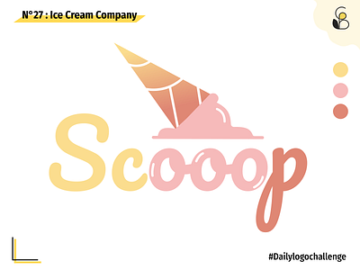 Daily logo 27 Ice cream ! branding challenge dailylogo dailylogochallenge dailylogodesign design figma icecream icecreamlogo illustration logo vector