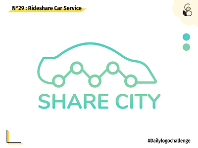 Daily logo 29 Rideshare Car branding car carlogo challenge dailylogo dailylogo29 dailylogochallenge dailylogodesign design figma logo vector