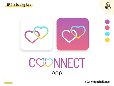 Daily logo 41 Dating app app challenge dailylogo dailylogochallenge dailylogodesign design figma logo ui vector