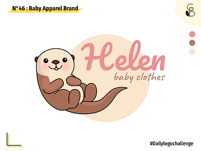 Daily logo 46  Baby apparel Brand 🦦