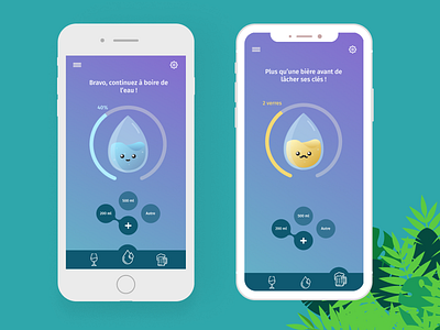 Drinking app ! app branding challenge design figma ui vector water