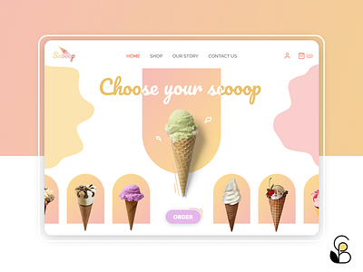 Icecream Landingpage