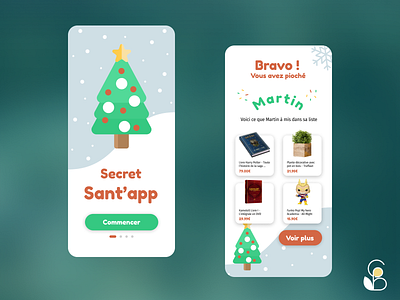 Secret Santa App app application branding design figma freelance secretsanta ui userinterface ux vector