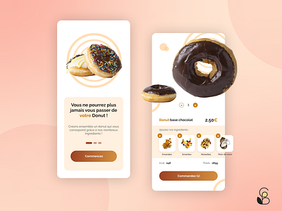 Donut App ! app design donut figma food foodapp illustration ui ux vector