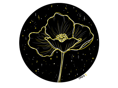 Flower design flower flowers gold illustration