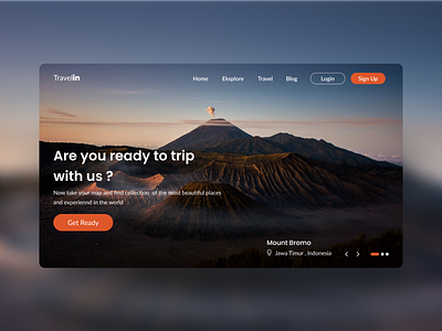 Trave landing page concept