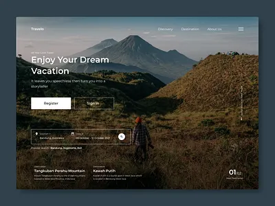 Exploration Travel Web Agency 2021 branding clean creative desaign design trend ui web