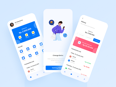 E wallet mobile App Concept