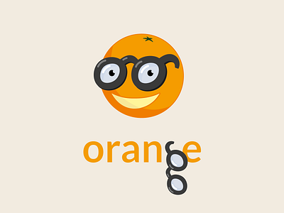 Orange Logotype branding flat icon illustration logo orange logo vector