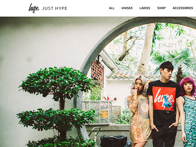 HYPE SS14 Refresh big cartel clothing commerce design ecommerce fashion hype just just hype web