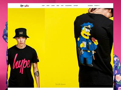 HYPE x Simpsons Announcement Page