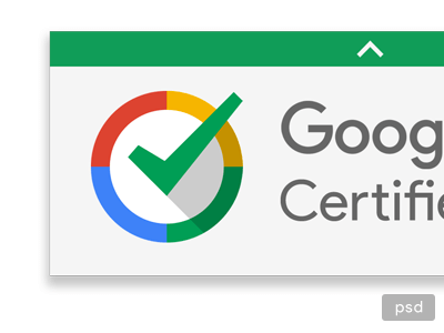 Google Certified Larger PSD