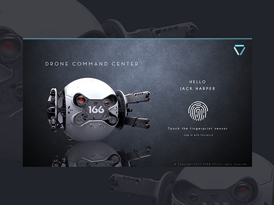 Oblivion - Drone Command Center ai alien artificial intelligence branding command center design drone fantasy fingerprint first shot graphic design hello dribble iot log in oblivion sensors ui ux web design