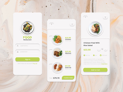 Food Mobile App adobe illustrator branding design graphic design illustration illustrator logo minimal ui vector