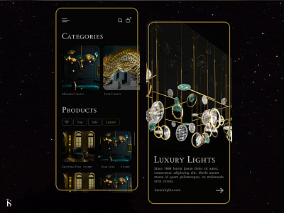 Luxury Lights App adobe illustrator branding design graphic design illustration illustrator logo minimal vector