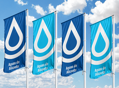 Aguas de Alicante Flags brand design brand identity branding lettermark logo rebranding restyling