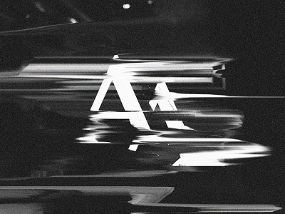 AA black glitch typo white