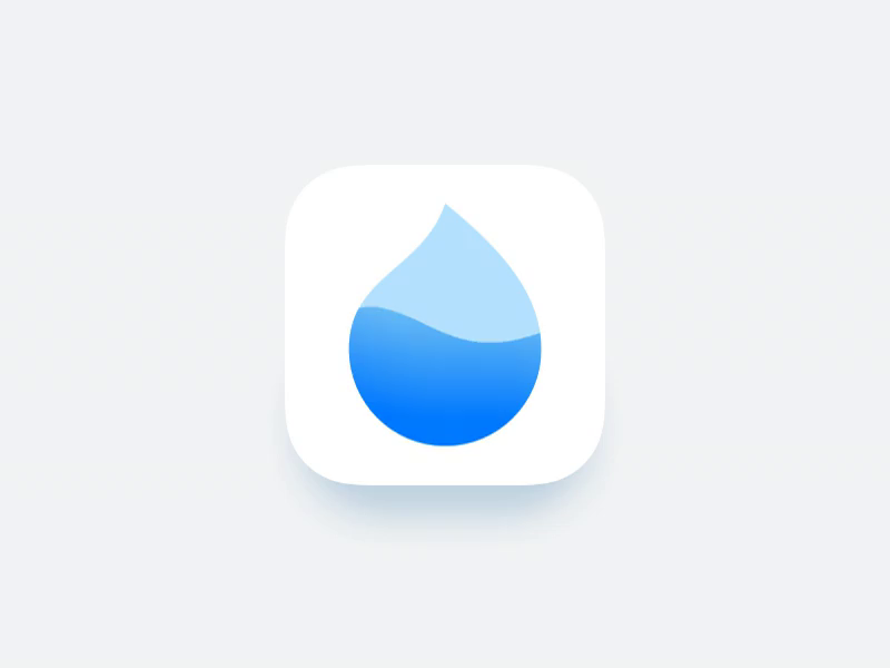 Waterbalance app icon by Rosberry on Dribbble