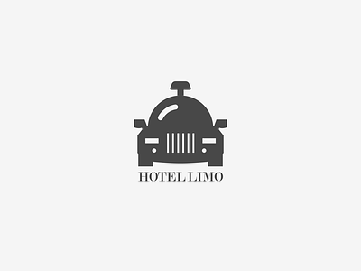 Hotel limo branding design flat icon illustration logo minimal type typography vector