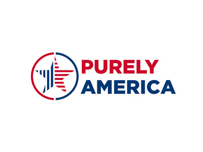 Purely America america brand brand design branding concept design graphic design identity design logo logo design logotype purely usa vector