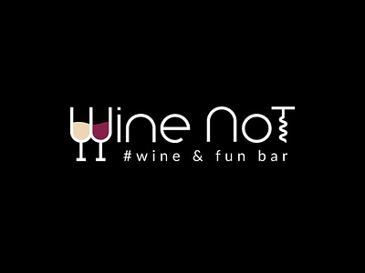 logo Wine Not brand brand design brand identity branding branding design business design graphic design logo logos vector vine vine house wine