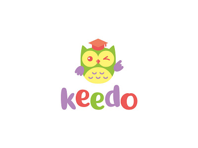 logo for kindergarten brand brand agency brand design brand identity branding branding design character kids logo logo design logo design concept logos mascot mascot logo owl vector