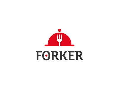 Forker - fast food logo