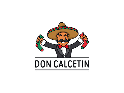 Don Calcetin illustration illustrations illustrator logofactory mascot mascot character mascot design mascot logo mexican mexicano mexico socks sombrero vector vector illustration vector illustrations